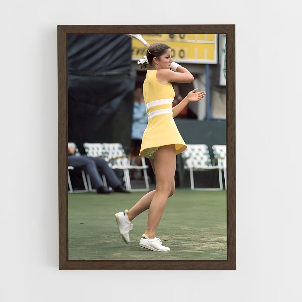 Poster La Championne en Jaune – affiche Tennis (vue 5)